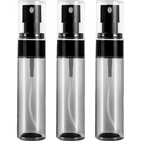 Flacon Pulvérisateur - 30 ml - Plastique - Transparent - Bouchon Vis - Pour Produits Cosmétiques et Maquillage - Lot de 3 (1/5)