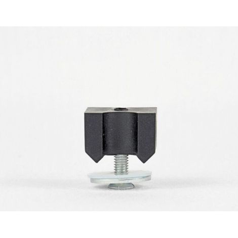 Tappo in Nylon Binario per Porta Scorrevole monorotaia - Ideale Come Fermo blocca carrelli - Accessorio Guide per Porte scorrevoli in Ferro