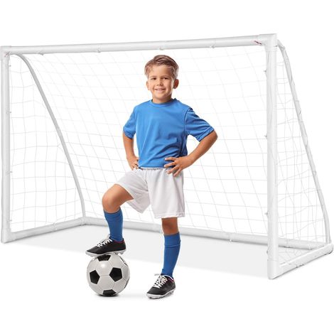 COSTWAY 183x120cm Kinder Fussballtor für Spiele und Training von Kindern und Teenagern ab 6 Jahren, Fussballtor UPVC Fussballtraining inkl. Tragetasche