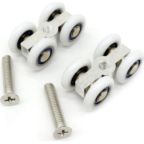 CSPARCV Set mit 2 Rollen für Schiebetüren aus Glas für Duschen inklusive Schrauben (2 Stück) (1/4)