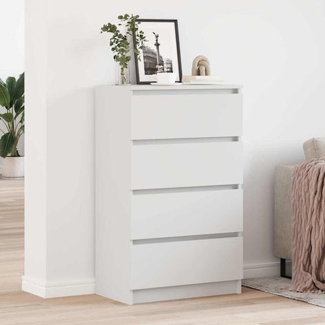 vidaXL Buffet Blanc 60x35x98,5 cm Bois d'ingénierie (1/5)
