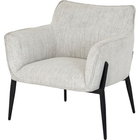 Zephra Indoor Occasional Chair - Metal - L67 x W79 x H78 cm - White