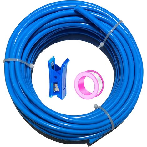 Blue 10 Meter PU Pneumatic Hose Air Kit 12mm OD x 8mm 32.8ft ID Hose Compressed Air Can Be Used for Compressor Pneumatic Tools (1/5)