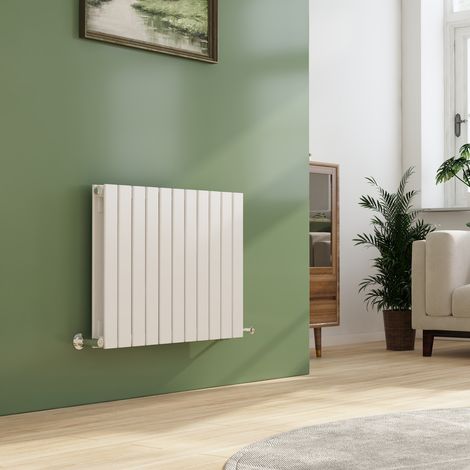 EMKE Modern Small Horizontal Double White Radiator Flat Panel for Efficient Heating, 60x83cm (1/5)