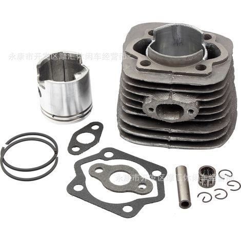 80cc Fahrrad-Modifikationsteile, Zweitaktmotor-Zylinderlauf, Zylinderblock, Kolbenringe, Dichtungen, Komplettset, 4,7 cm. (1/5)