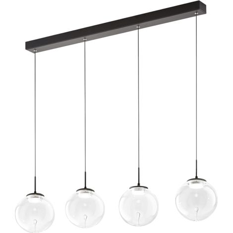 Lampadario Collezione Ariel Sospens Trasparente 4 luci Dimmerabile Metallo Vetro (1/4)