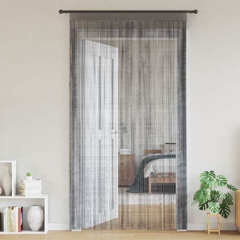 Cortinas de cuerdas 2 unidades antracita 140x250 cm vidaXL