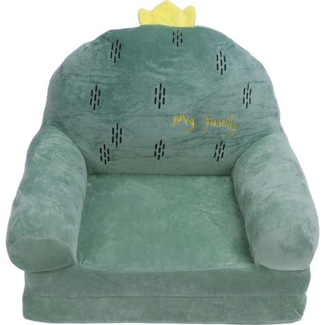 Eosnow Kinder Sofa bequeme Berührung atmungsable faltbar leicht zu reinigen Kaktus Kleinkind Liege für Wohnzimmer Zwei Schichten (1/5)
