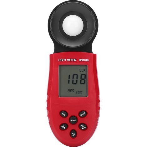 Capteur de Lumière HS1010 Luxmètre Numérique Portable avec Écran Digital pour Bureau Maison Mesure d'Éclairement (1/5)