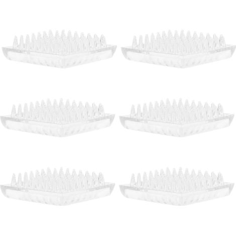 Patins Antidérapants Carrés Protection Facile des Pieds de Meubles en Plastique Lot de 6 pour Chaises et Canapés Protège-sols pour Tapis et Sols Délicats (1/5)