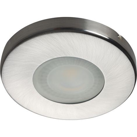 Lámpara de techo impermeable - Nickel matt - IP44 - Ø85mm - Baño (1/4)