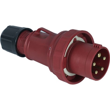 Connecteur industriel RS PRO, 3P+N+E, 63A, 380 415 V, Montage sur câble ( Prix pour 1 )