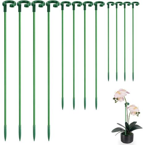 Tuteur Plante,30 Pièce Bâtons de Support de Plantes,17cm/27cm/37cm Réutilisable Tuteur Plante Interieur,Fixation de Croissance des Plantes, pour Plantes Convient aux Roses Pivoines (30, V (1/5)