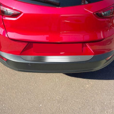 OMAC Ladekantenschutz für Mazda CX-3 2015-2021 Edelstahl gebürstet (1/5)