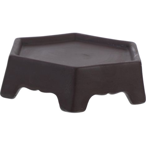 Support Céramique pour De Table Présentoir De Pots Céramique Support De Jardinière Plateau Hexagonal pour Plantes Intérieur Tabouret Décoratif pour Pots De Fleurs (1/5)