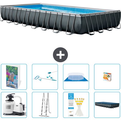 Intex Piscina Ultra XTR Rettangolare - 975x488x132 cm - 9-pezzi  S647