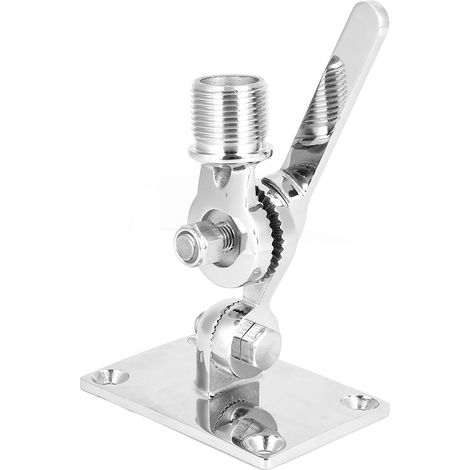 Support de base réglable en acier inoxydable pour antenne VHF marine