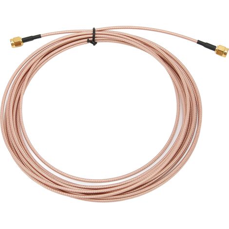 Câble coaxial SC316 à faible perte pour antenne, avec connecteurs SMA mâle et rallonge.