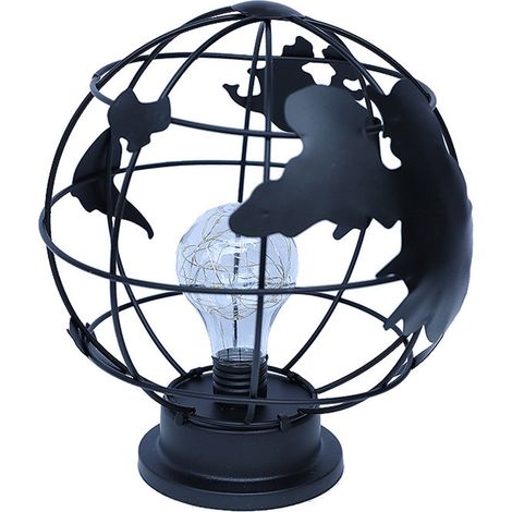 Lampe Décorative En Fer - Lampe De Table À LED Chaude - Alimentation Sur Pile Ou USB - Pour Chambre À Coucher Ou Décoration Festive - 1 Pièce (1/5)