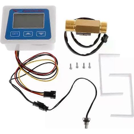 Für digitales LCD-Display, Durchflussmesser mit G1/2-Durchflusssensor und Hintergrundbeleuchtung - JXLGV (1/4)