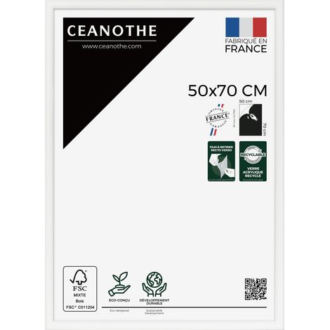 Cadre photo Essentiel exposition blanc 50x70 cm
