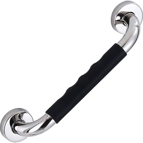 Barra de apoyo para ducha de acero inoxidable de 60 cm, barra de apoyo para baño, barra de seguridad, para personas con discapacidad y personas mayores. (1/5)