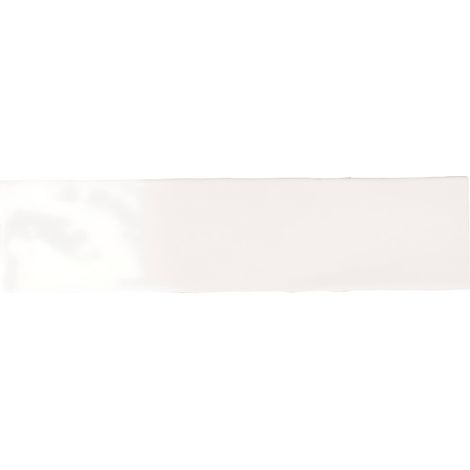 Carrelage effet Zellige Blanc 30x7,5x0,82 cm Brillant Novaril - Mur intérieur (vendu par carton de 0,5 m²) - RO'MA CARRELAGE