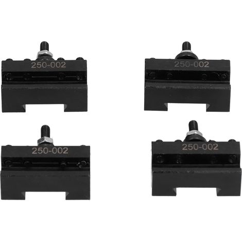 Jeu de 4 porte-outils pour tournage, dressage, alésage et cales de piston en acier rapide 250-002 (1/5)