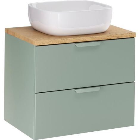 Lavabo individual Oria 60cm Verde mate (1/4)