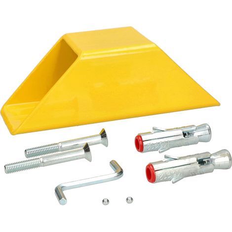KOTARBAU Ancre de fixation pour ancrage au sol en béton pour vélo et moto - Jaune (1/5)