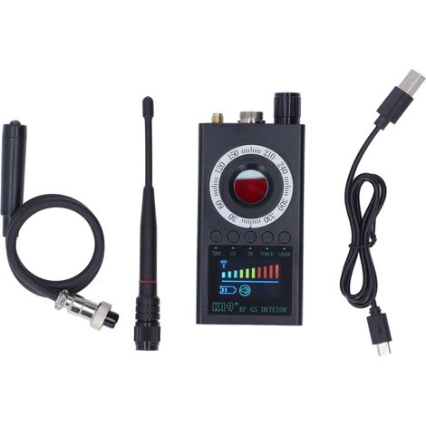 Détecteur de signaux sans fil, localisateur de caméra infrarouge, scanner RF GPS, moniteur anti-espion avec batterie (1/5)