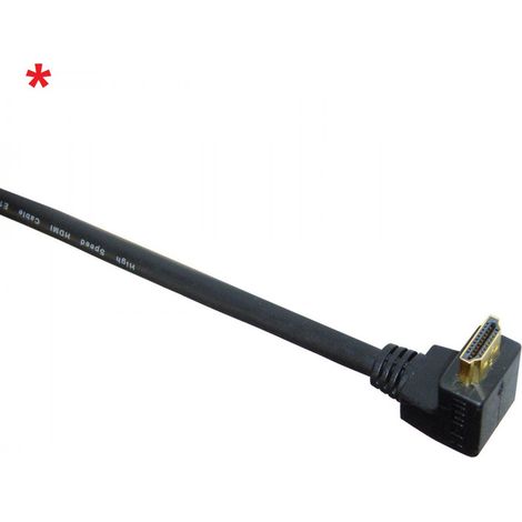 Cavo 3 metri hdmi 1.4 30awg spinotti a 90° 19 pin placcati oro