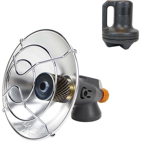 Chauffage Radiant, Chauffage D'appoint À Gaz Mini, Chauffage À Gaz Bu-Tane Portable, Réchauffeur À Gaz De Camping,Chauffage Multifonctionnel 2 en 1 - pour Intérieur Et Extérieur(Ce produit ne contient (1/4)