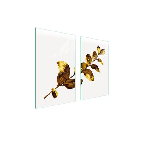 GLASSCHUTZPLATTE FÜR HERD 75x52 GOLD (1/5)