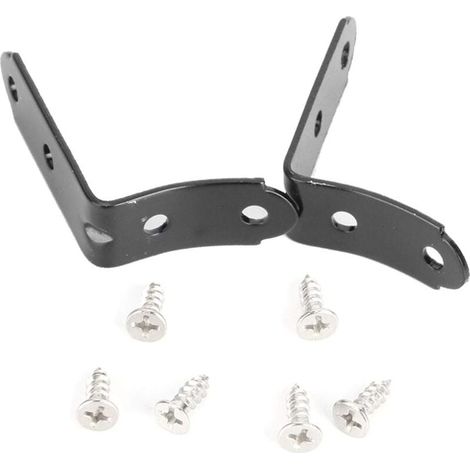 Kit de réparation de charnière AIPERQ, support de charnière de couvercle de boîte à gants en fer pour Audi A4 S4 B6 B7, noir (1/4)