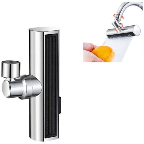 Robinet de Rallonge Pivotant Multifonctionnel à 1080°,Economiseur d'eau Pour Robinet, avec Mousseur 3 Modes Robinet Adaptateur, Rallonge Robinet Cuisine ,avec Mousseur Robinet en Laiton (1/4)