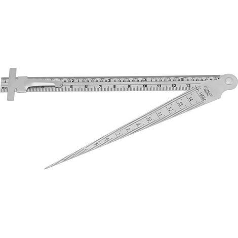 Calibro conico da 0,1 a 15 mm, cuneo in acciaio inossidabile ad alta precisione, calibro conico, righello, strumento di misurazione (1/5)