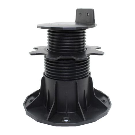 PLOT RÉGLABLE DE 66 À 145 MM POUR TERRASSE BOIS ET COMPOSITE - Coloris - Noir