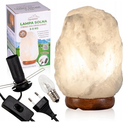 3-5 kg Himalaya-Salzlampe, Luftionisator – weiß