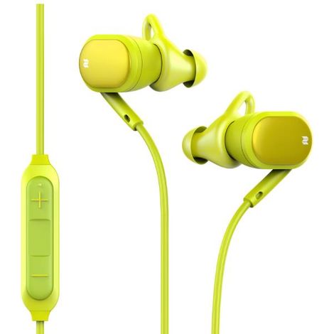 Rock - cuffiette bluetooth con microfono sportive- giallo