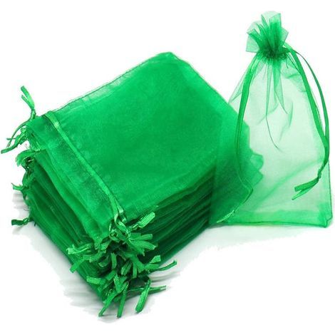 100 pieces of insect-proof gauze bags for fruit, protective cover for pest control (1015CM/green) (1/5)