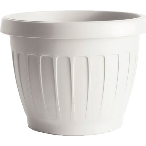Bama VASO TONDO TERRA Col. Bianco Ø cm. 30x22 h