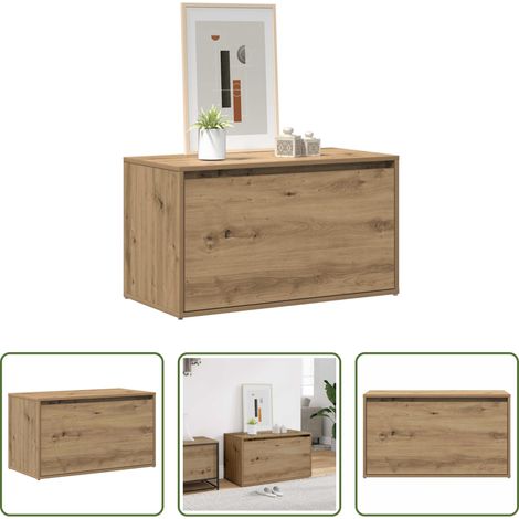 vidaXL Eingangsbank - Flurbank 80x40x45 cm Artisan-Eiche Holzwerkstoff (1/5)