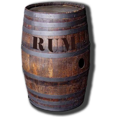 Figurine en carton Baril de Rhum hauteur 97 cm (1/4)