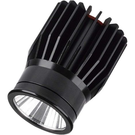 Spot LED encastrable rond V-TAC 18 W en aluminium, noir, blanc chaud (1/5)