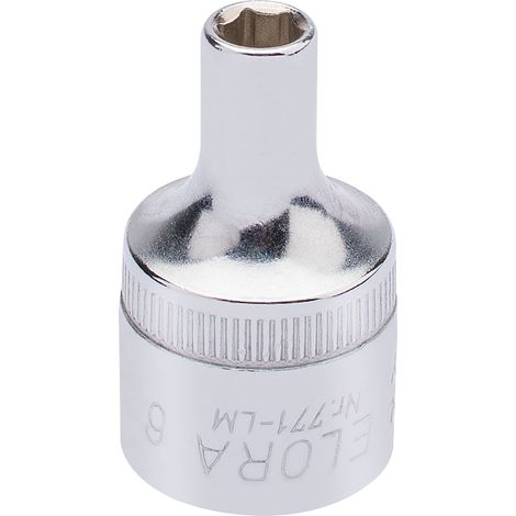 Draper 6mm Hexagon Socket for 1/2" Drive – Metric Hexagon Socket, 15295 (1/5)