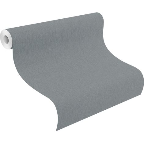 Rasch Vliestapete Uni Sky Lounge blau grau 10,05 x 0,53 m Wandtapete (1/3)