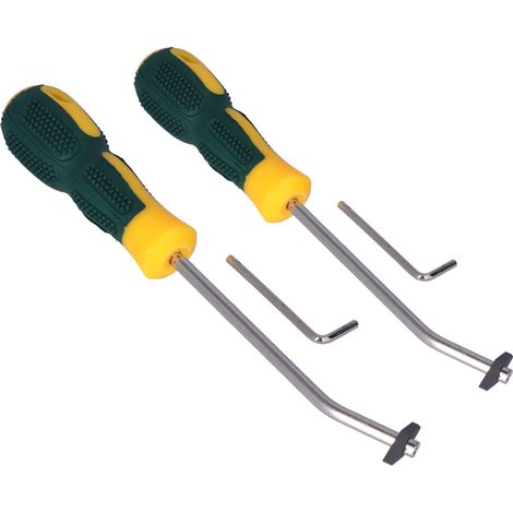 Ensemble de 2 outils de nettoyage de joints en acier inoxydable, durables, efficaces et portables, pour la maison et le bureau. (1/5)