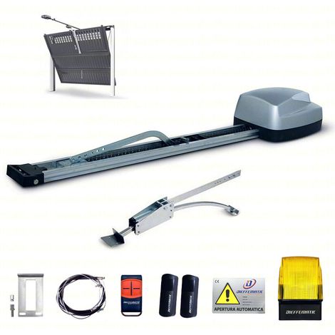 Kit Uniko 100kg 24v + Access Porta Basculante Contrappesi Garage Box Automazione