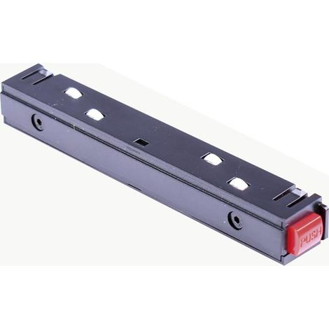 Conector Recto De Unión Para Carriles Magnéticos 20mm - Negro (1/5)